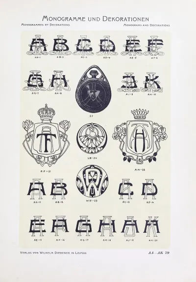 Monogrammes Und Dekorationen Pl 079