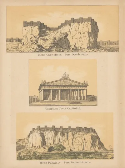 Mons Capitolinus Tempum Jovis Capitolini Mons Palatinus