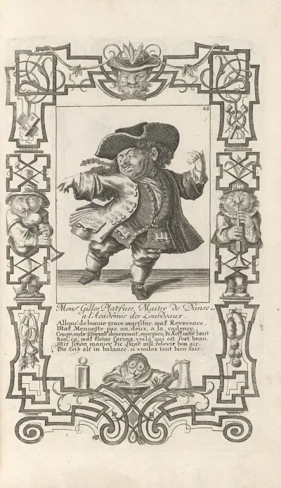 Mons R Gilles Platfues Maitre De Danse A Lacademie Des Lourdeaux Pl 22