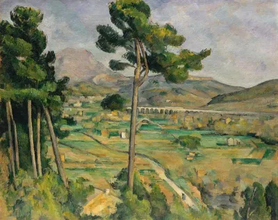 Mont Sainte Victoire And The Viaduct Of The Arc River Valley