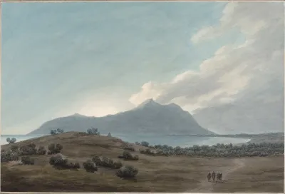 Monte Circeo At Sunset