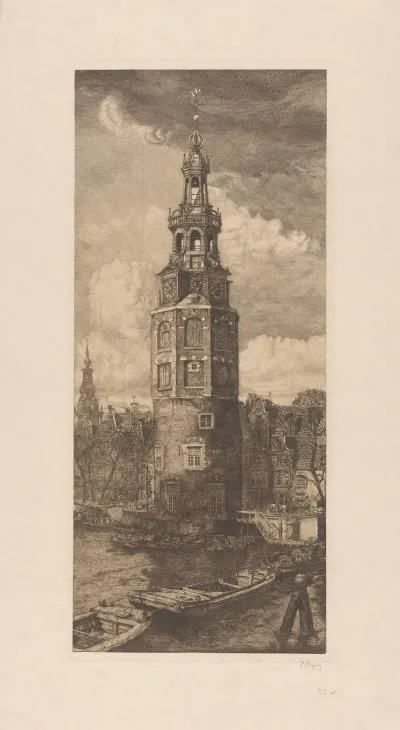 Montelbaanstoren Aan De Oudeschans In Amsterdam