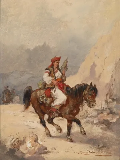 Montenegrische Reiterin