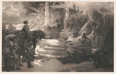 Montezuma Receiving Ferdinand Cortez