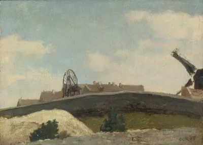 Montmartre Mur Et Moulin