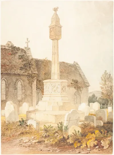 Monument In A Church Cemetery