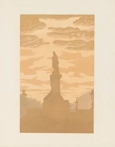Monument Of Mickiewicz At Sunrise