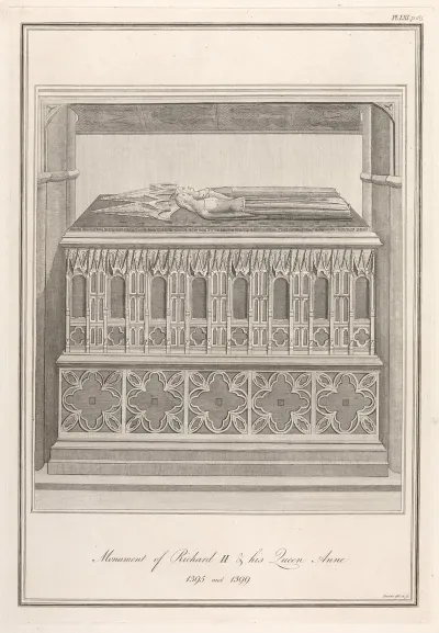 Monument Of Richard Ii And His Queen Anne 1395 1399