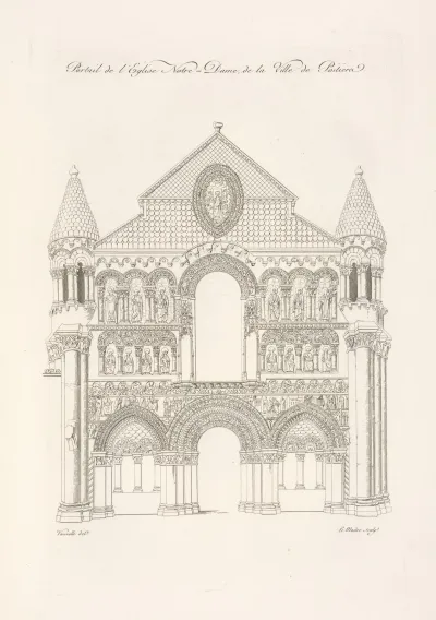Monuments Portrait De Leglise Notre Dame De La Ville De Poitiers