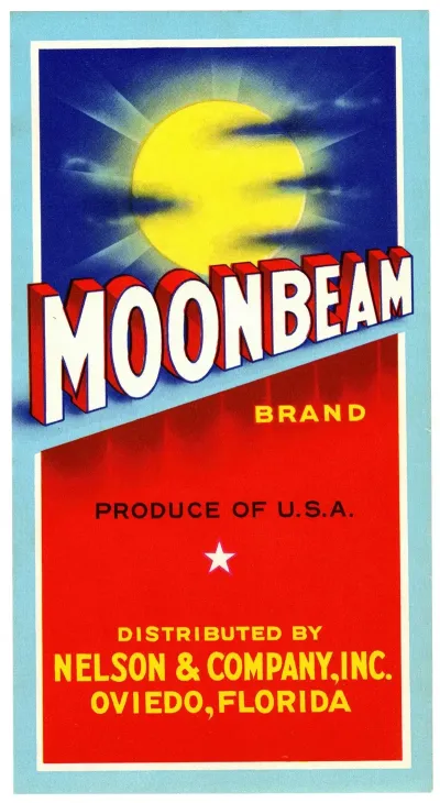 Moonbeam Brand Citrus Label 2
