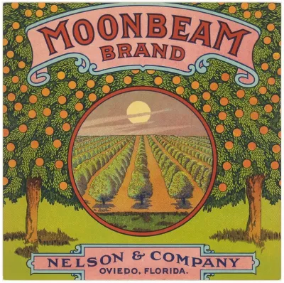 Moonbeam Brand Citrus Label 3