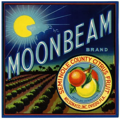 Moonbeam Brand Citrus Label 4