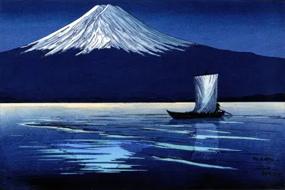 Moonlight On Mt Fuji