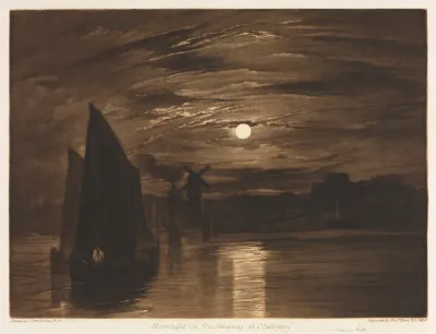 Moonlight On The Medway At Chatham