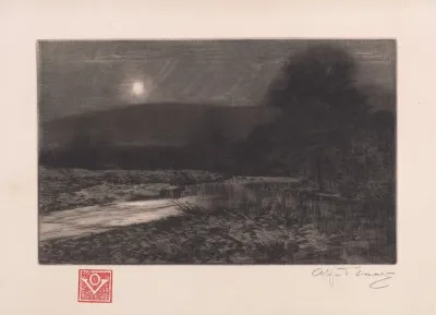 Moonrise On The River Dochray Scotland