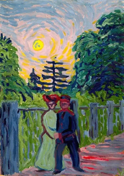 Moonrise Soldier And Maiden