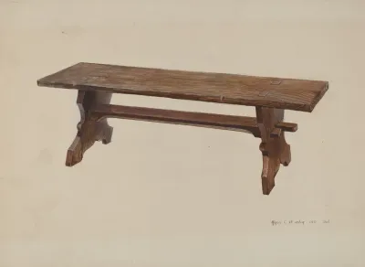 Moravian Church Bench