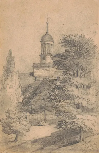 Moravian Church Bethlehem From The Lehigh
