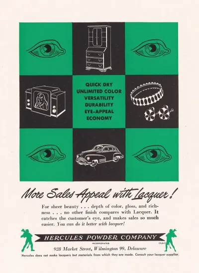 More Sales Appeal With Lacquer