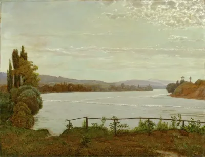 Morgen Am Oberrhein Bei Sackingen