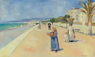 Morgen Pa Promenade Des Anglais Morning On The Promenade Des Anglais