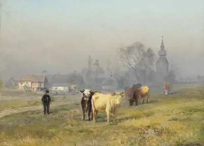 Morgenstemning Koerne Rogtes