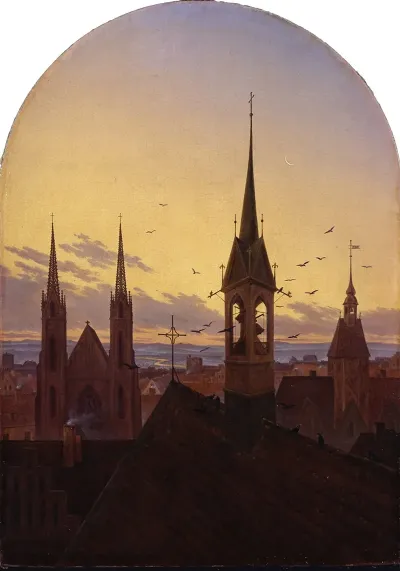 Morning Peal Old German City In The Morning Light