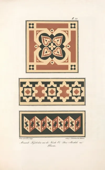 Mosaik Fussboden Aus Der Kirche Or San Michele Zu Florenz 2