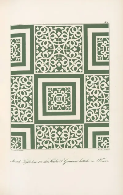 Mosaik Fussboden In Der Kirche S Giovanni Battista Zu Florenz