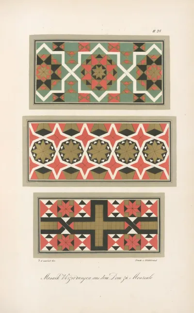Mosaik Verzierungen Aus Dem Dom Zu Monreale