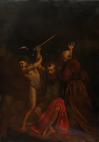 Moses Aaron And Hur On Mount Horeb