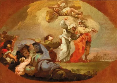 Moses And Aaron Guide The Israelites Out Of Egypt