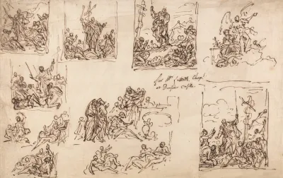 Moses And The Brazen Serpent Design For The Chapel At Dunster Castle
