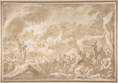 Moses And The Chosen People Behold The Drowning Of The Egyptian Army In The Red Sea