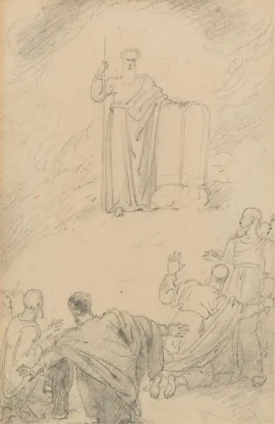 Moses Bringing The Ten Commandments From Mount Sinai