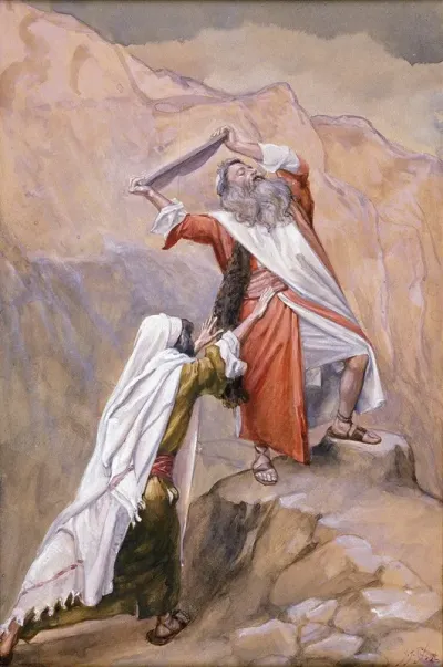 Moses Destroyeth The Tables Of The Ten Commandments