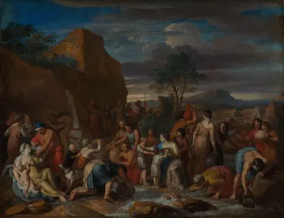 Moses Schlagt Wasser Aus Dem Felsen 2