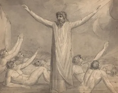 Moses Staying The Plague Recto
