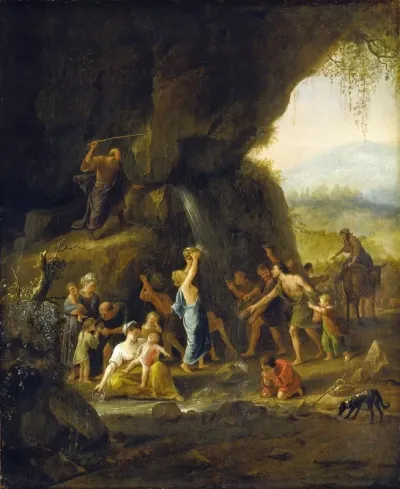 Moses Striking The Rock 6