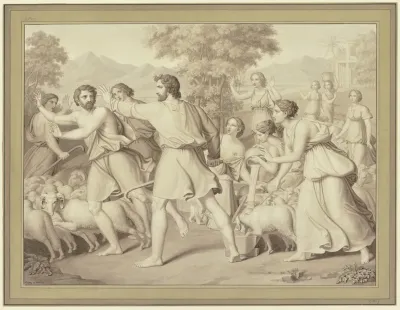 Moses Und Die Hirten Am Brunnen