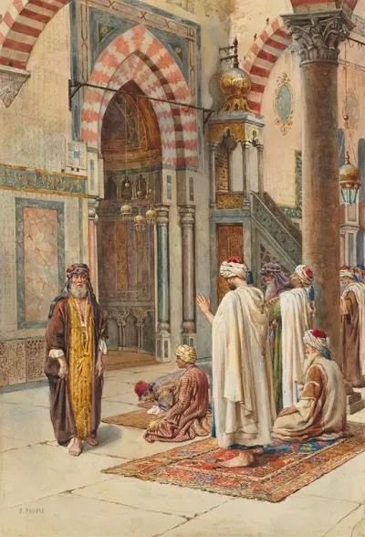Moslems At Prayer