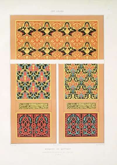 Mosquee De Qaytbay Ornementation Des Portes Et Des Armoires Xve Siecle