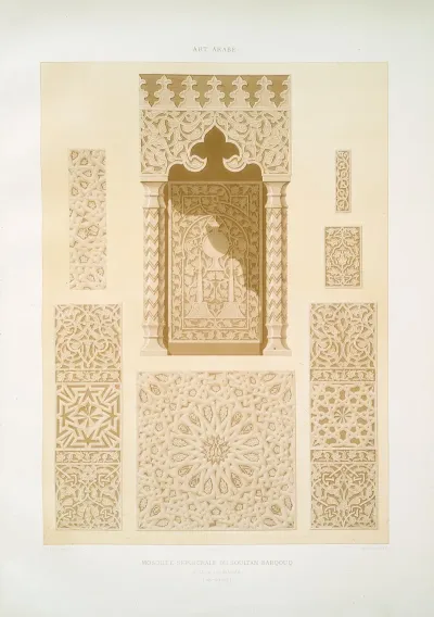 Mosquee Sepulcrale Du Soultan Barqouq Details Du Mimbar Xive Siecle