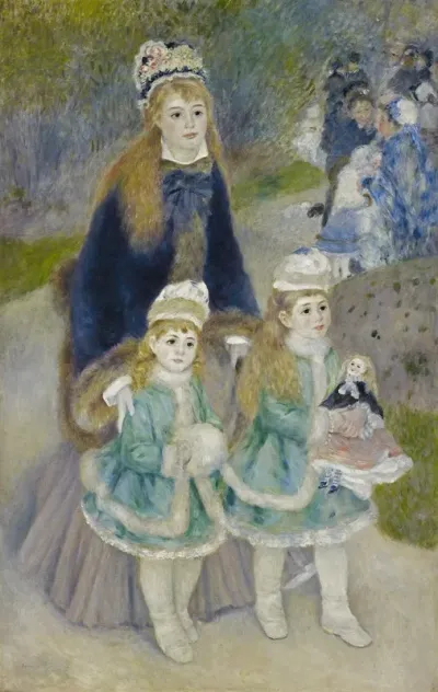 Mother And Children La Promenade