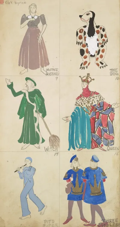 Mother Goose Goes To Town Mother Hubbard The Dog Witch Queen