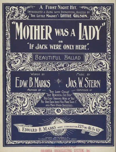 Mother Was A Lady Or If Jack Were Only Here