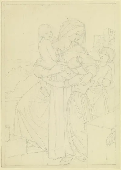 Mother With Three Children