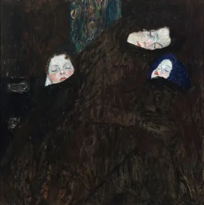 Mother With Two Children Family