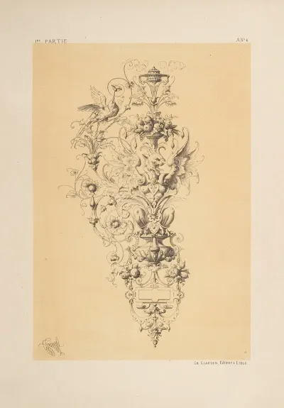 Motif Pour Ciselure Emaux Et Pierreries