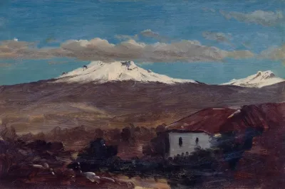 Mount Chimborazo Shown From Riobamba Ecuador
